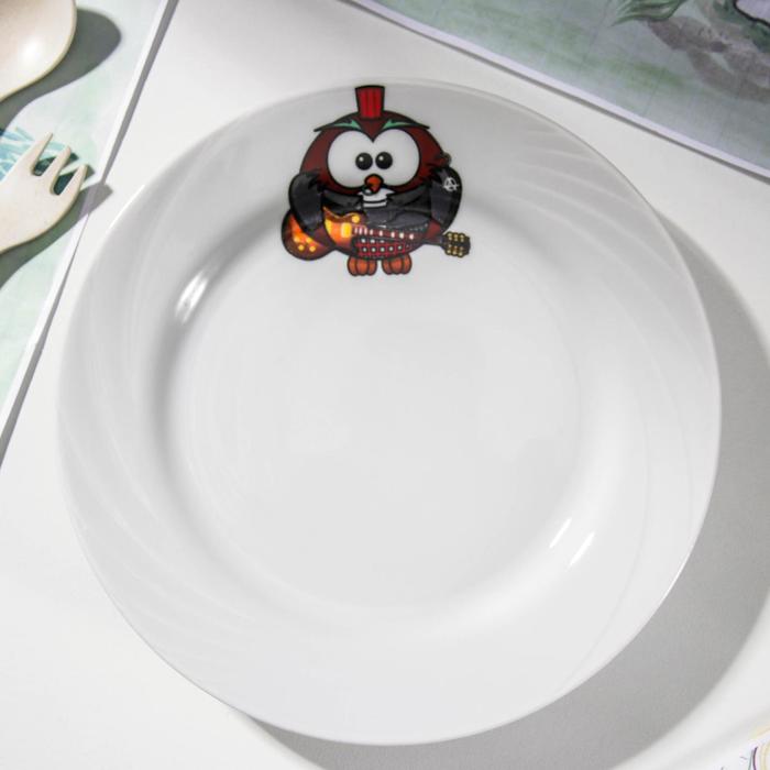 Тарелка мелкая 20 см "Совушки"