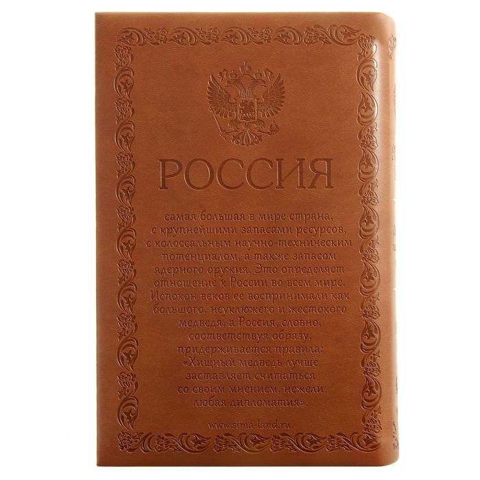 Книга-сейф "Медведь.Россия и мир" с тиснением