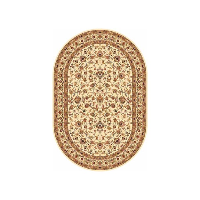 Ковёр Heat-set IZMIR 5471, 1,5*4 м, овал, CREAM