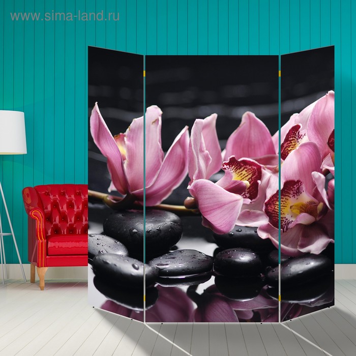 Ширма Ветка орхидеи, 160 × 160 см ширма орхидеи 200 х 160 см