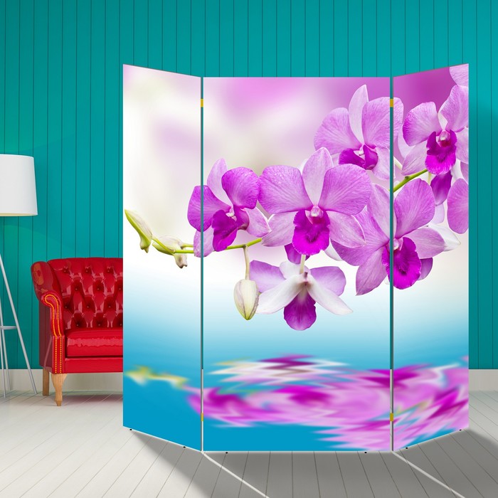 Ширма "Нежная орхидея" 160 × 160см