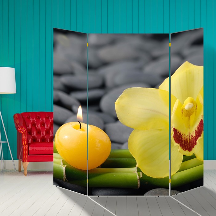 Ширма "Орхидея. Единство цвета" 160 × 160см