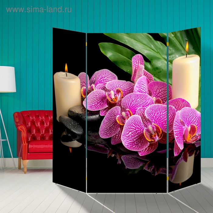 Ширма Орхидея, 160 × 160 см ширма орхидея со свечой 200 х 160 см