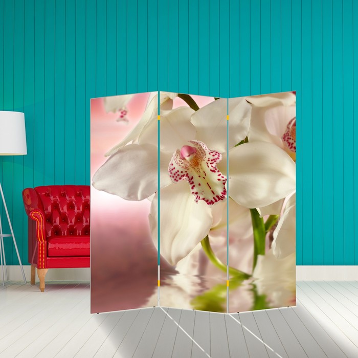 Ширма "Орхидея. Айвори" 150 × 160см