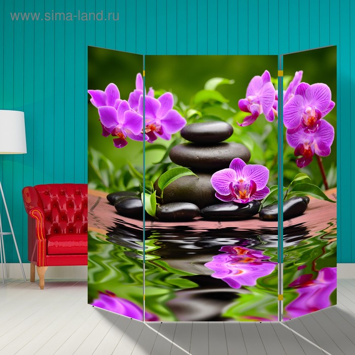 Ширма Орхидеи. Гармония, 160 × 160 см
