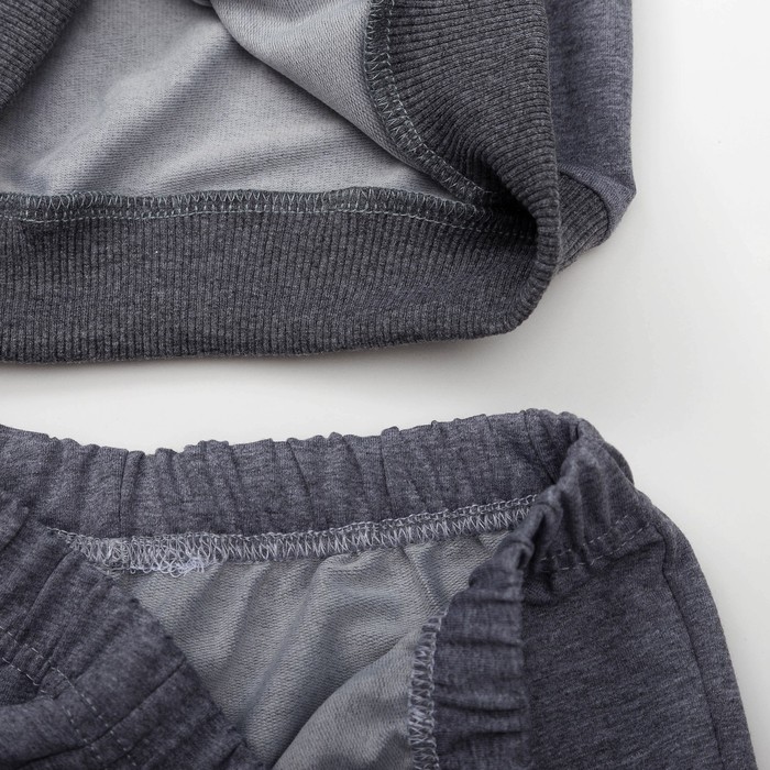 Костюм детский Чемпион, рост 128 см, цвет тёмно-серый ДК-010