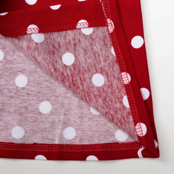 Халат детский Лапочка, рост 134 см, цвет красный ДХ-001