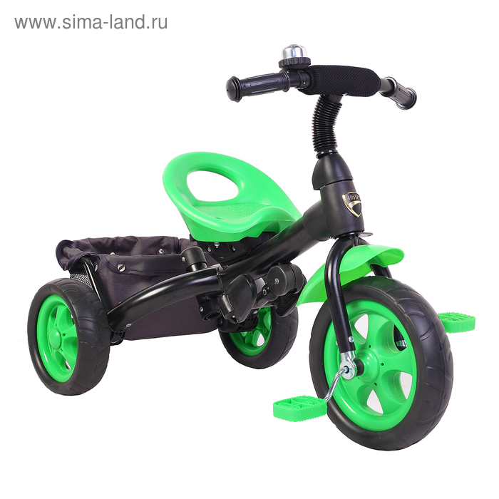 фото Велосипед трёхколёсный «лучик vivat 4», цвет зелёный