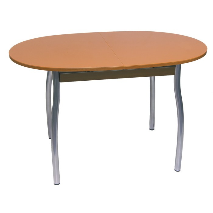 Стол кухонный Страсбур СС310, 1200(1600)х800х750, Венге/Оранжевый , опора металлик