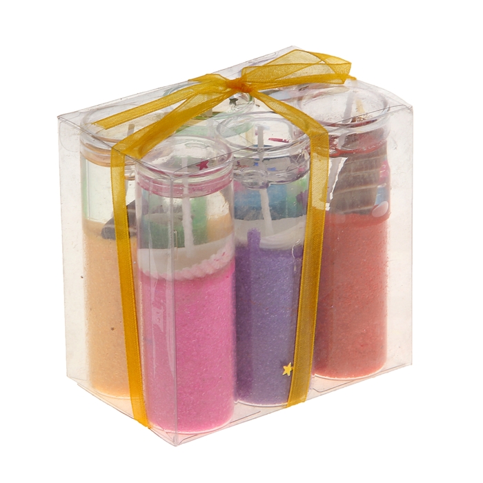 Свечи гелевые (набор 6 шт) "Ракушки"