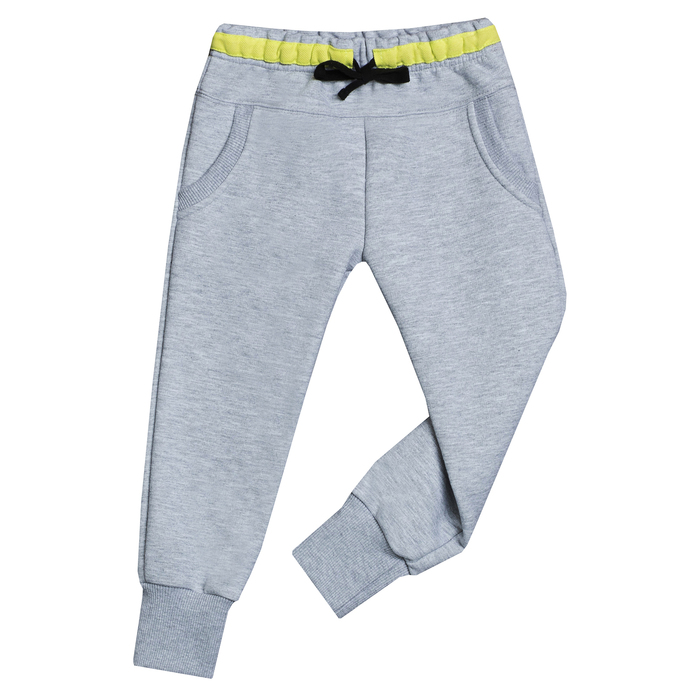 Костюм детский с капюшоном (куртка, брюки), рост 116 см, цвет цвет серый/бирюзовый КЛ-23