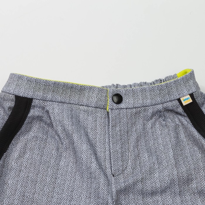 Брюки детские с манжетами, рост 92 см, цвет цвет серый/чёрный Н-ЮБ-280_М