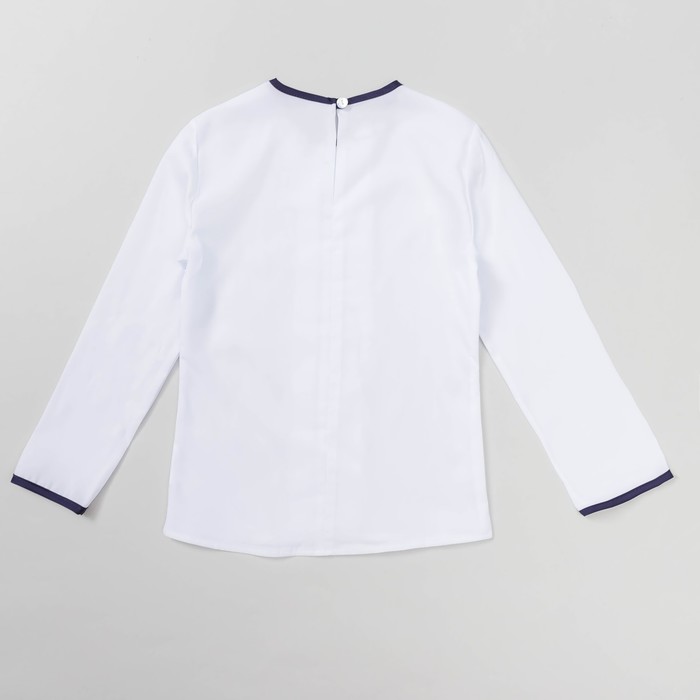 Блузка для девочки , рост 122-128 см, цвет белый