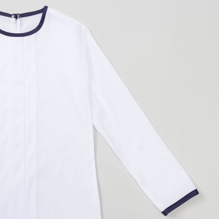 Блузка для девочки , рост 122-128 см, цвет белый