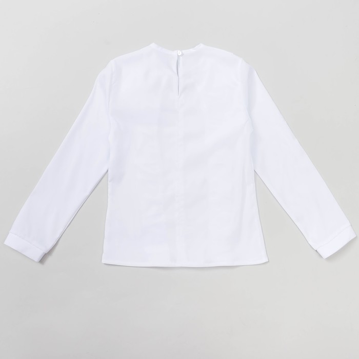 Блузка для девочки , рост 128-134 см, цвет белый