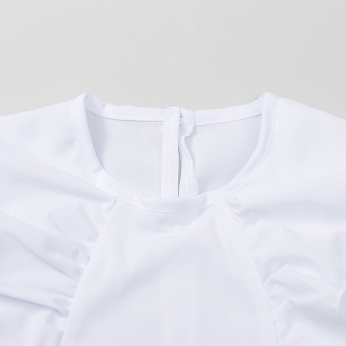 Блузка для девочки , рост 128-134 см, цвет белый