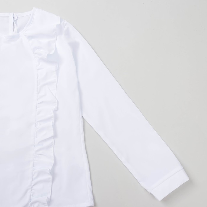 Блузка для девочки , рост 128-134 см, цвет белый