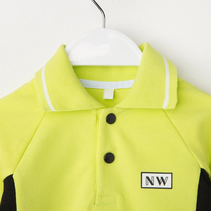 Рубашка-поло для мальчика, рост 92 см, цвет цвет лимонный/чёрный Н-РБ-277А_М