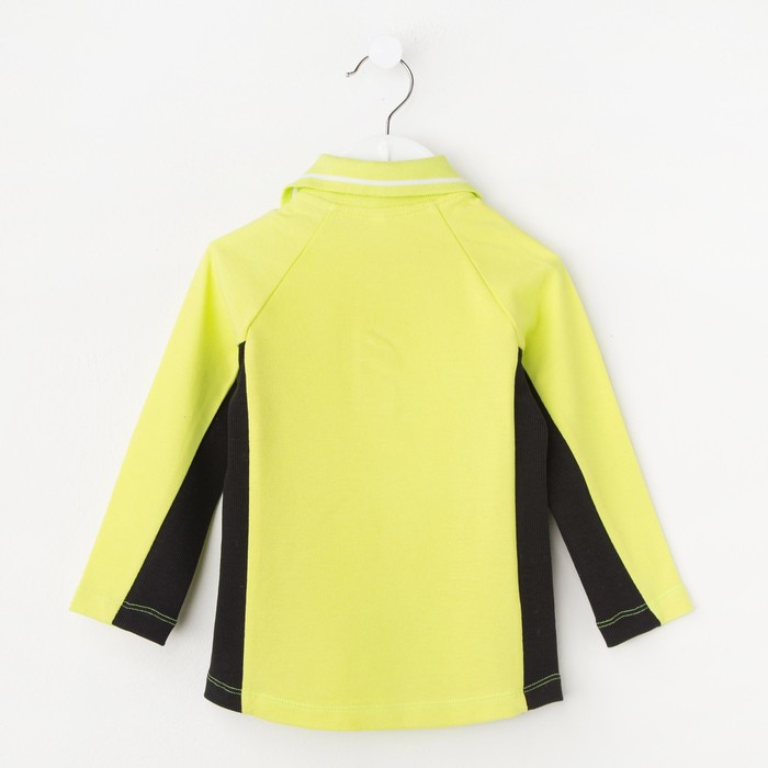 Рубашка-поло для мальчика, рост 92 см, цвет цвет лимонный/чёрный Н-РБ-277А_М