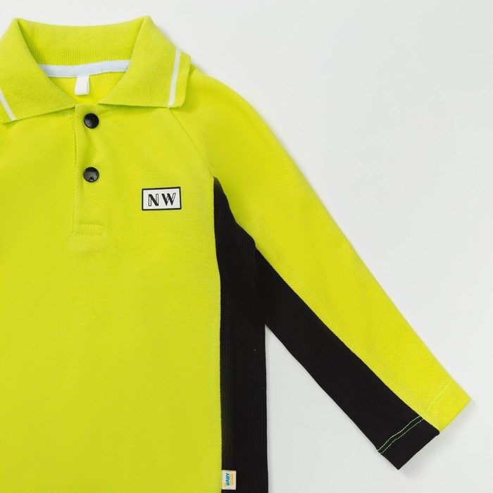 Рубашка-поло для мальчика, рост 92 см, цвет цвет лимонный/чёрный Н-РБ-277А_М