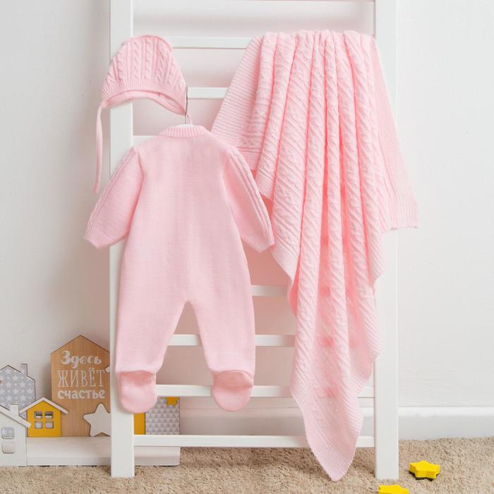 Комплект детский "МиМиМи", рост 50-56 см, цвет розовый 15341_М