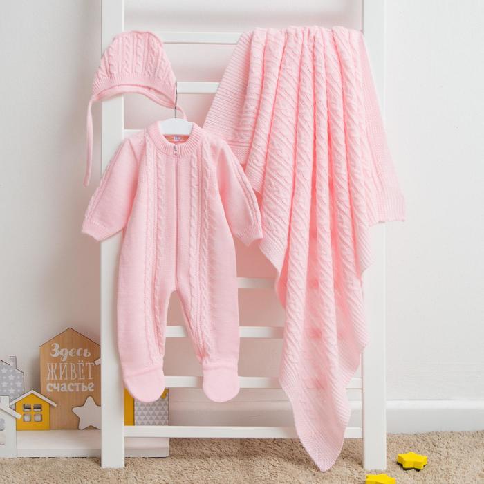 Комплект детский "МиМиМи", рост 62-68 см, цвет розовый 15341_М
