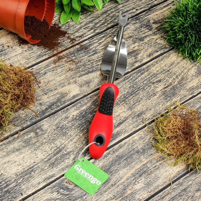 Корнеудалитель, длина 39 см, нержавеющая сталь, прорезиненная ручка