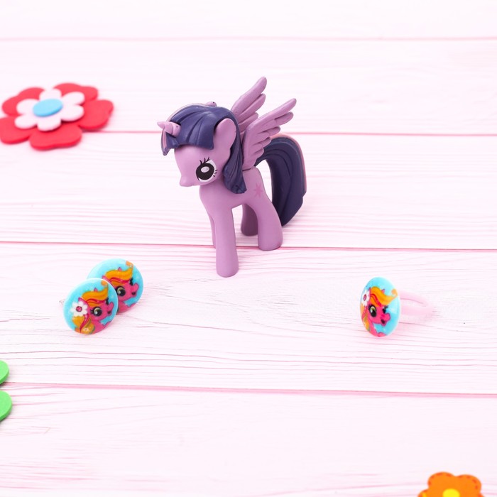 Набор с украшениями «Пони Флориана», розовый, 10 х 12 см