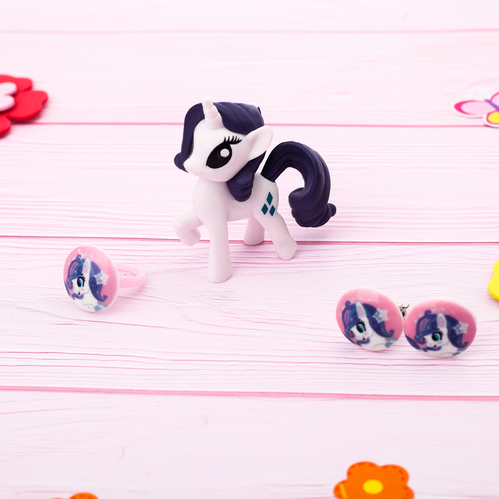 Набор с украшениями «Пони Камилла», белый, 10 х 12 см