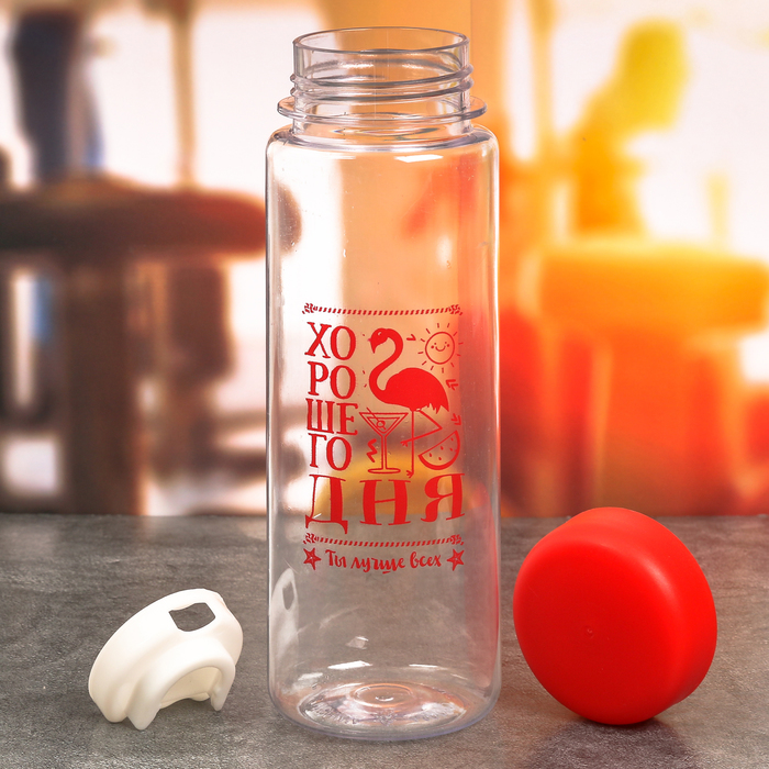 Бутылка для воды "Хорошего дня", 500 мл