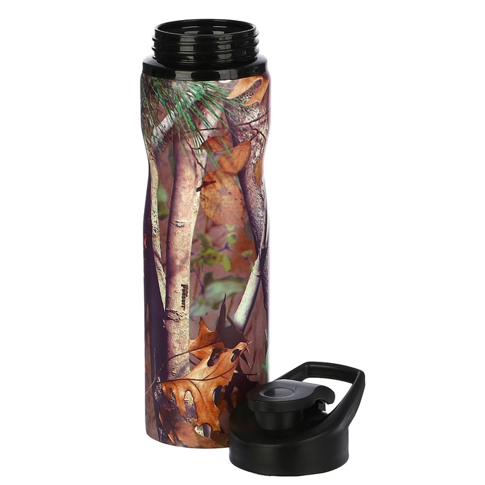 Бутылка для воды 750 мл «Листья», спортивная, микс 8х25 см