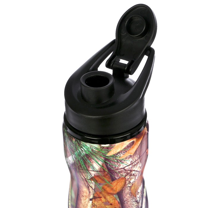Бутылка для воды 750 мл «Листья», спортивная, микс 8х25 см