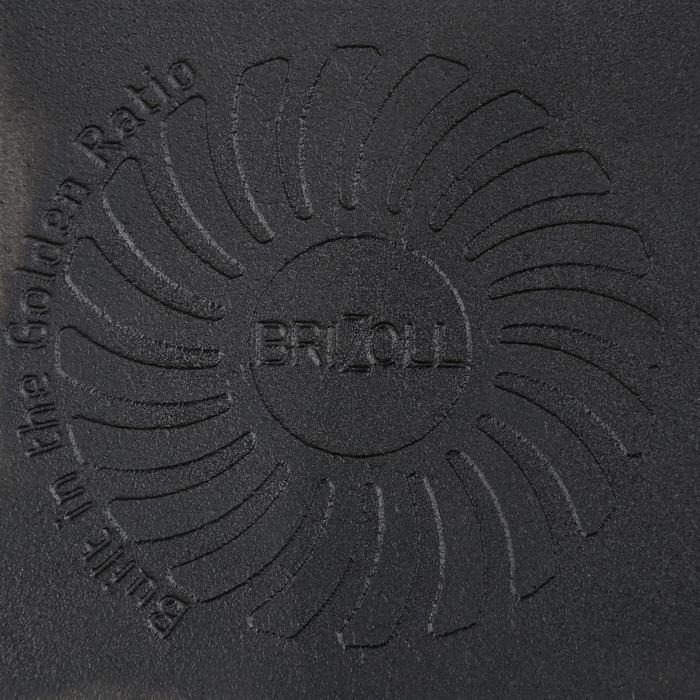 Сковорода чугунная квадратная гриль с дощечкой ТМ "BRIZOLL" 180х180х25мм "ХОРЕКА