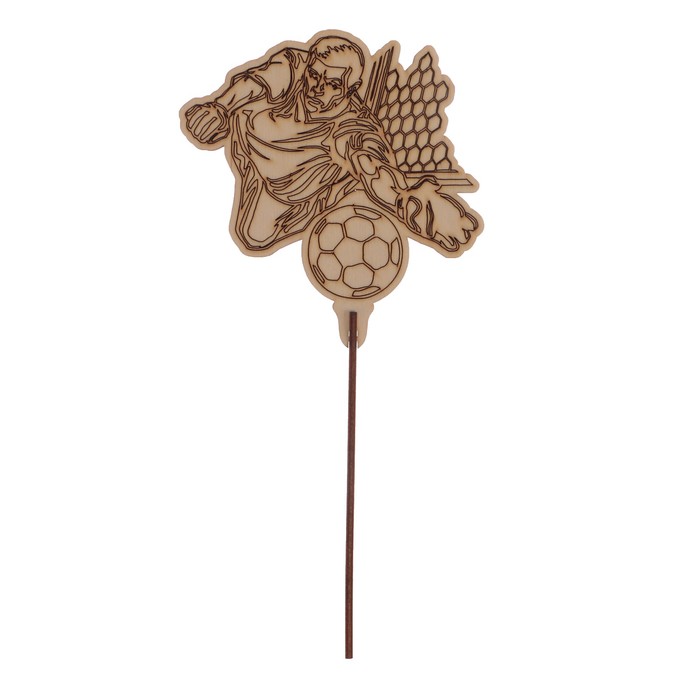 Топпер "Футболист 1" из фанеры, 10,5х12 см