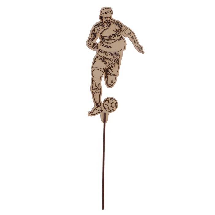 Топпер "Футболист 2" из фанеры, 8х15,5 см