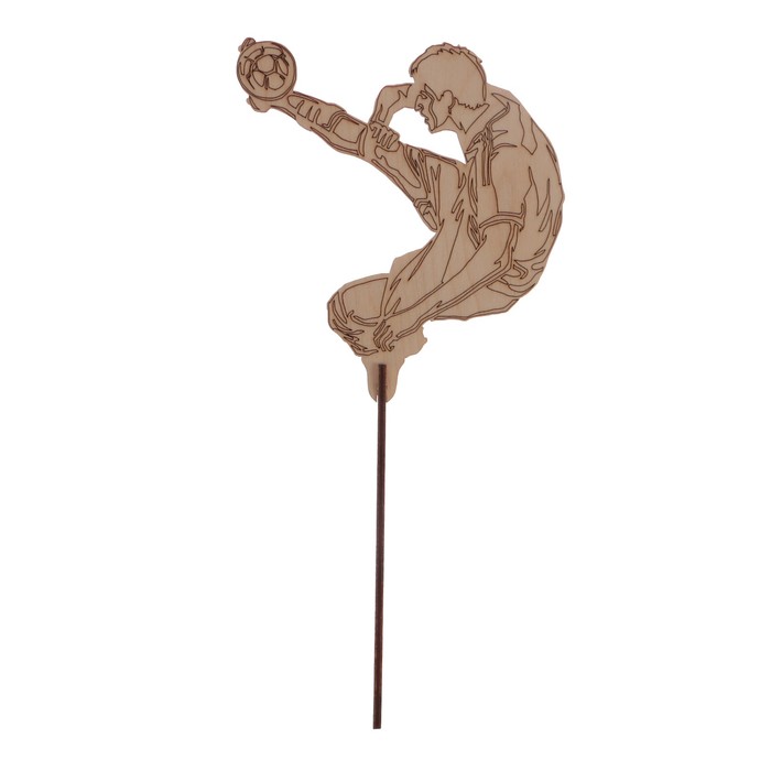 Топпер "Футболист 4" из фанеры, 11,5х13 см