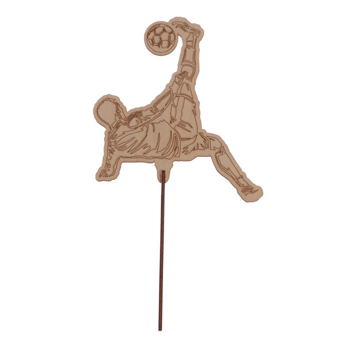 Топпер "Футболист 5" из фанеры, 14х15 см