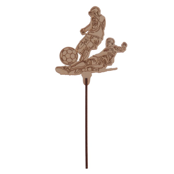Топпер "Футболист 6" из фанеры, 11х11,5 см