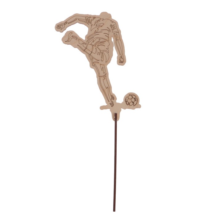 Топпер "Футболист 12" из фанеры, 11х15 см