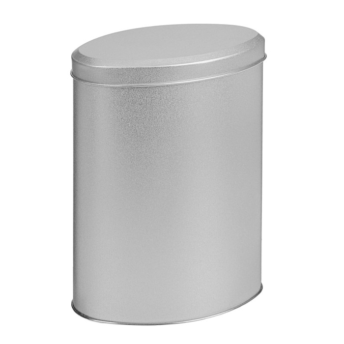 Подарочная коробка "Серебро", овал, 12.2 х 7,3 х 17 см