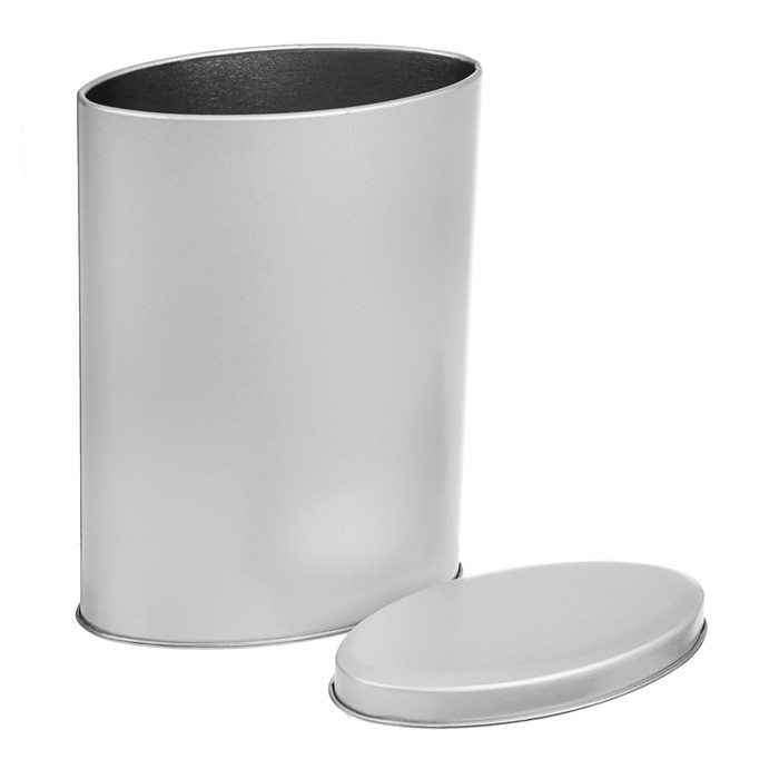 Подарочная коробка "Серебро", овал, 16,5 х 12 х 6,5 см