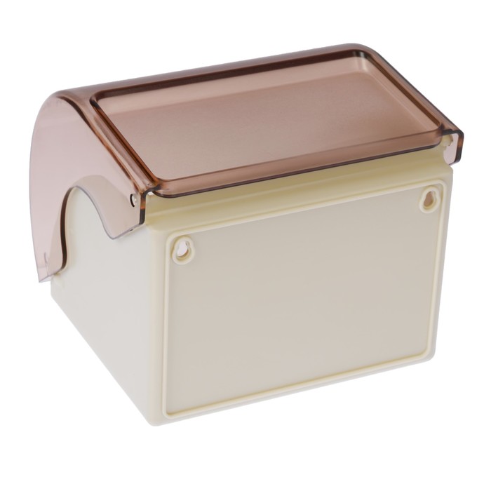 Держатель для туалетной бумаги с полочкой, цвет слоновая кость