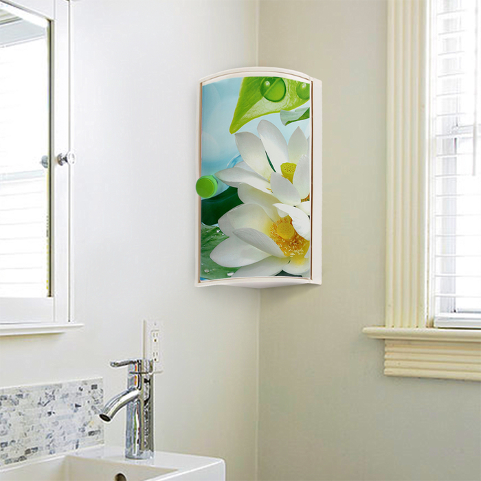 Полка для ванной, угловая "Лотос"