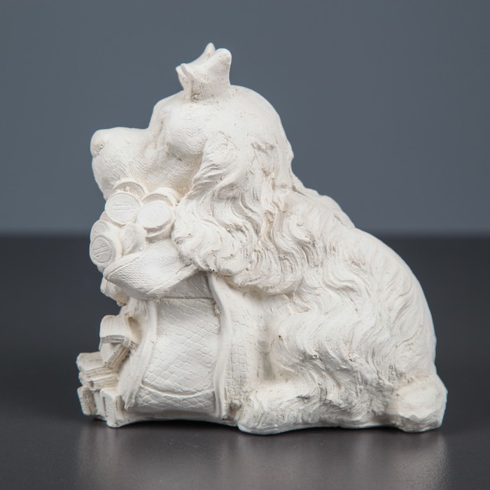 Копилка-раскраска "Собака с сумкой" 13х12х13 см