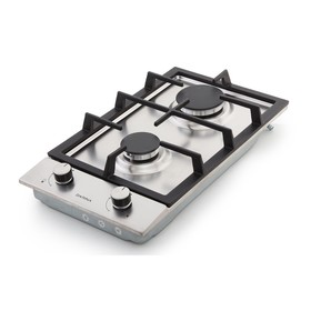 

Варочная поверхность Darina 1T2 М523 Х, газовая, 2 конфорки, серебристая
