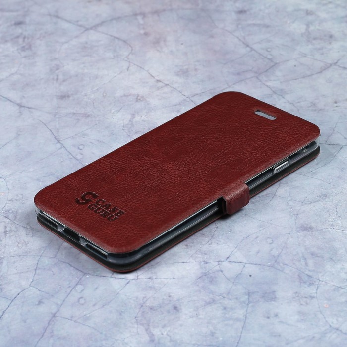 Чехол-книжка Caseguru Magnetic Case iPhone 7 Насыщенный коричневый