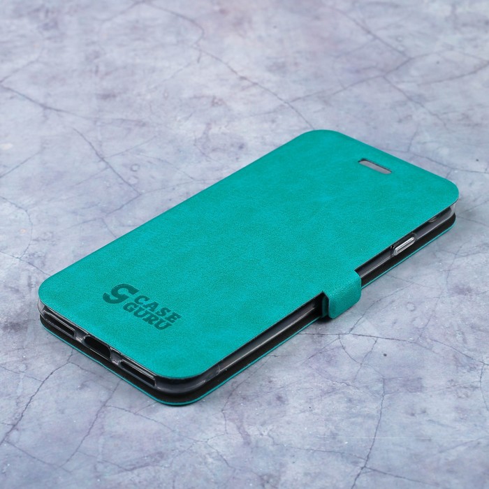 Чехол-книжка Caseguru Magnetic Case iPhone 7 Бирюзовый