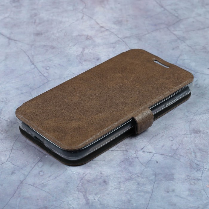 Чехол-книжка Caseguru Magnetic Case Samsung Galaxy J1 Mini Prime Светло-коричневый