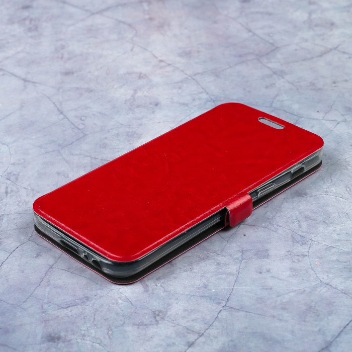 Чехол-книжка Caseguru Magnetic Case Samsung Galaxy A3 2017 Глянцево-красный