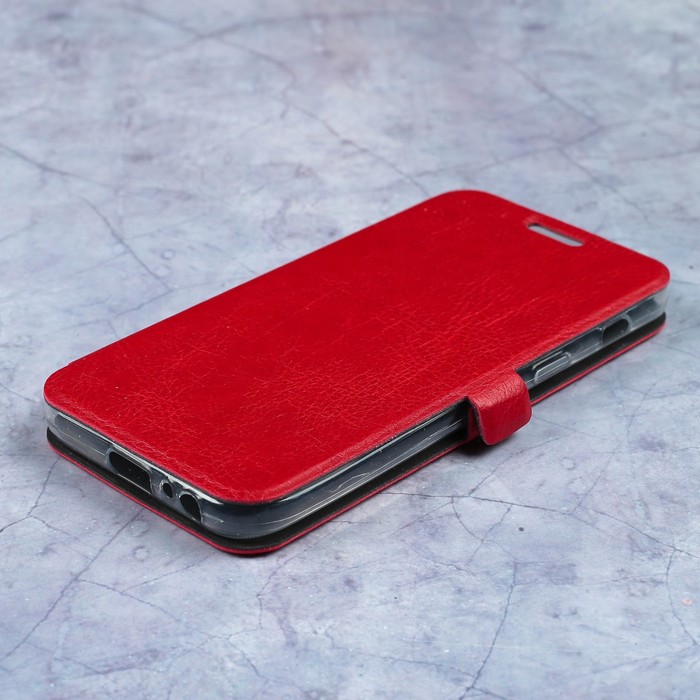 Чехол-книжка Caseguru Magnetic Case Samsung Galaxy A3 2017 Рубиново-красный
